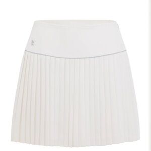 Fair Liar Size‎ Medium White w Navy Signature Flare Pleated Skort Golf Preppy